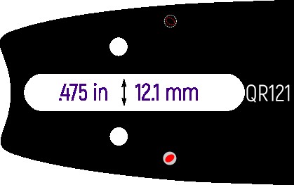 ESPADA PIÑÓN PROFESIONAL 3/8" (E60) - 40cm (16") - 1.6mm (0.063")  S