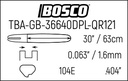 ESPADA SÓLIDA PROFESIONAL .404" (E104) - 90cm (36") - 1.6mm (0.063") S