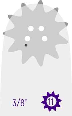 ESPADA PIÑÓN PROFESIONAL 3/8" (E72) - 50cm (20") - 1.6mm (0.063")  S