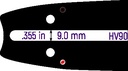 ESPADA SÓLIDA PROFESIONAL .404" (E104) - 90cm (36") - 1.6mm (0.063")  H