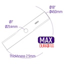 CUCHILLA GUADAÑA PALMERA PESADA MAX 18" (450mm) OJO 1" (25.4mm)