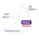 CUCHILLA GUADAÑA PESADA MAX 13" (350mm) OJO .787" (20mm)