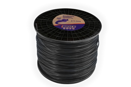 [TBC-TL-SRDL-33458] NYLON GUADAÑA CARRETE 458m REDONDO DOBLE LINEA Ø3.3mm NEGRO